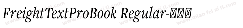 FreightTextProBook Regular字体转换